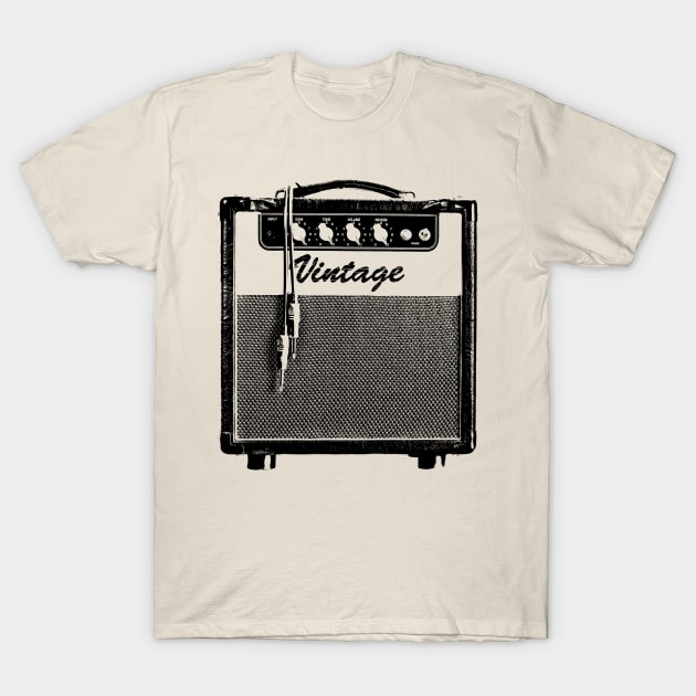 Vintage Amp T-Shirt by Relzak